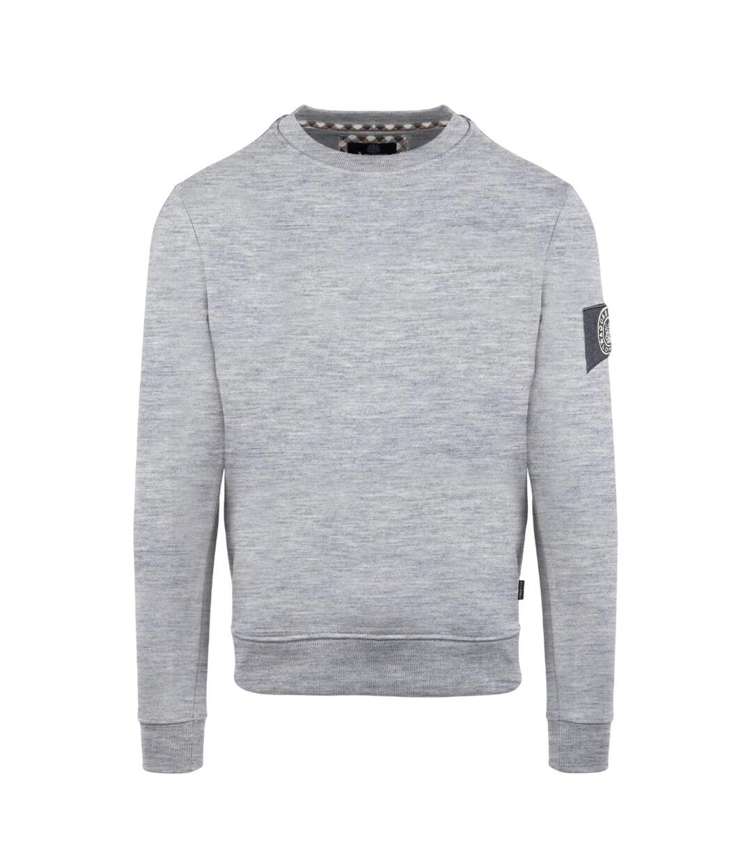 Sweat Motif/style Écusson Homme Gris Aquascutum-1