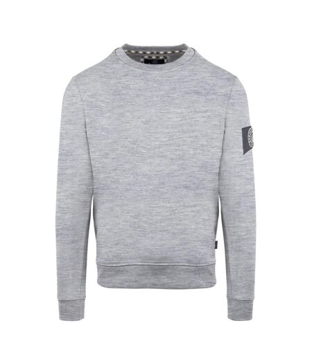 Sweat Motif/style Écusson Homme Gris Aquascutum