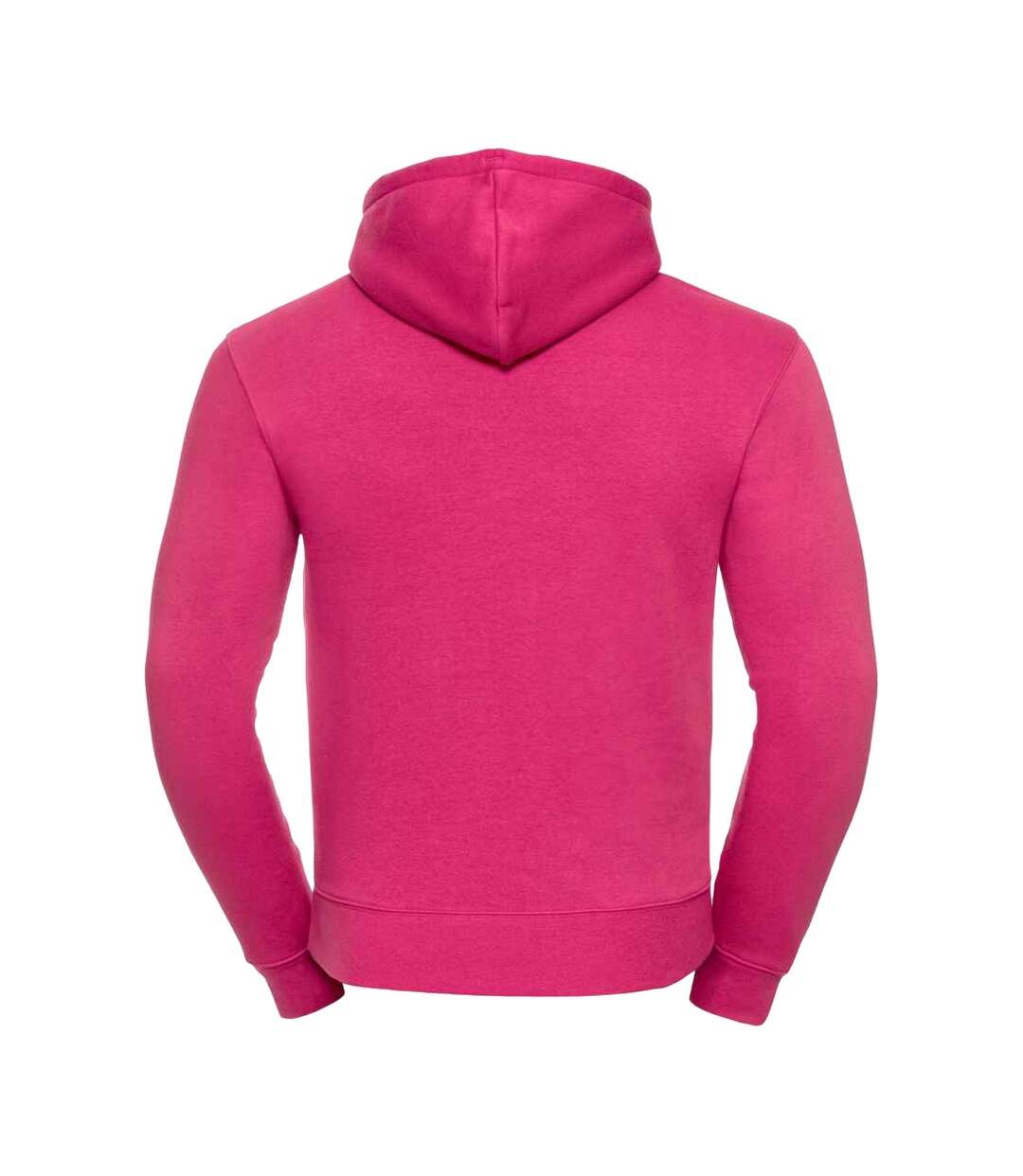 Mens Authentic Hoodie Fuchsia Russell-2