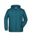 Veste À Capuche Homme Bleu Pétrole Chiné James And Nicholson-1