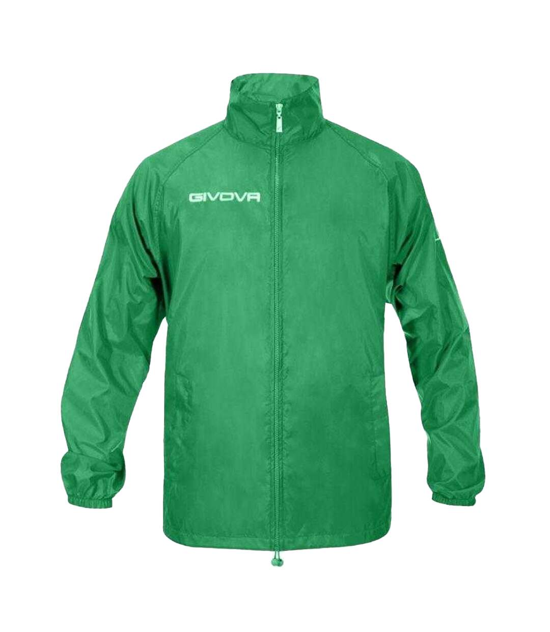 Mens Rain Basico Waterproof Jacket Green Givova-2