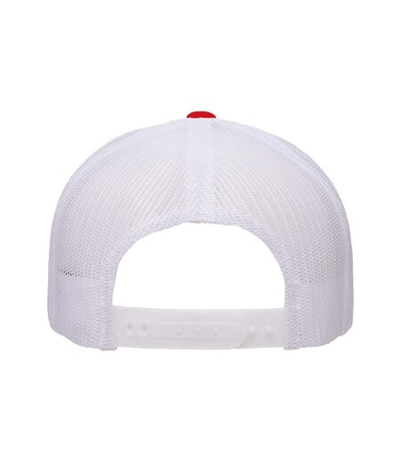 Casquette Trucker Retro Rouge Blanc Flexfit