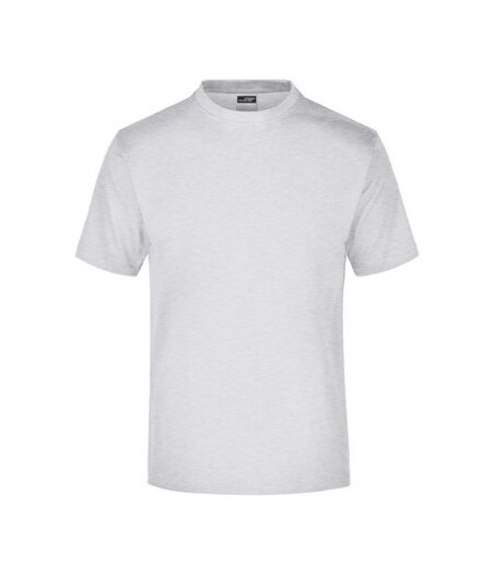 T-shirt Medium Adulte Cendre Chiné James And Nicholson