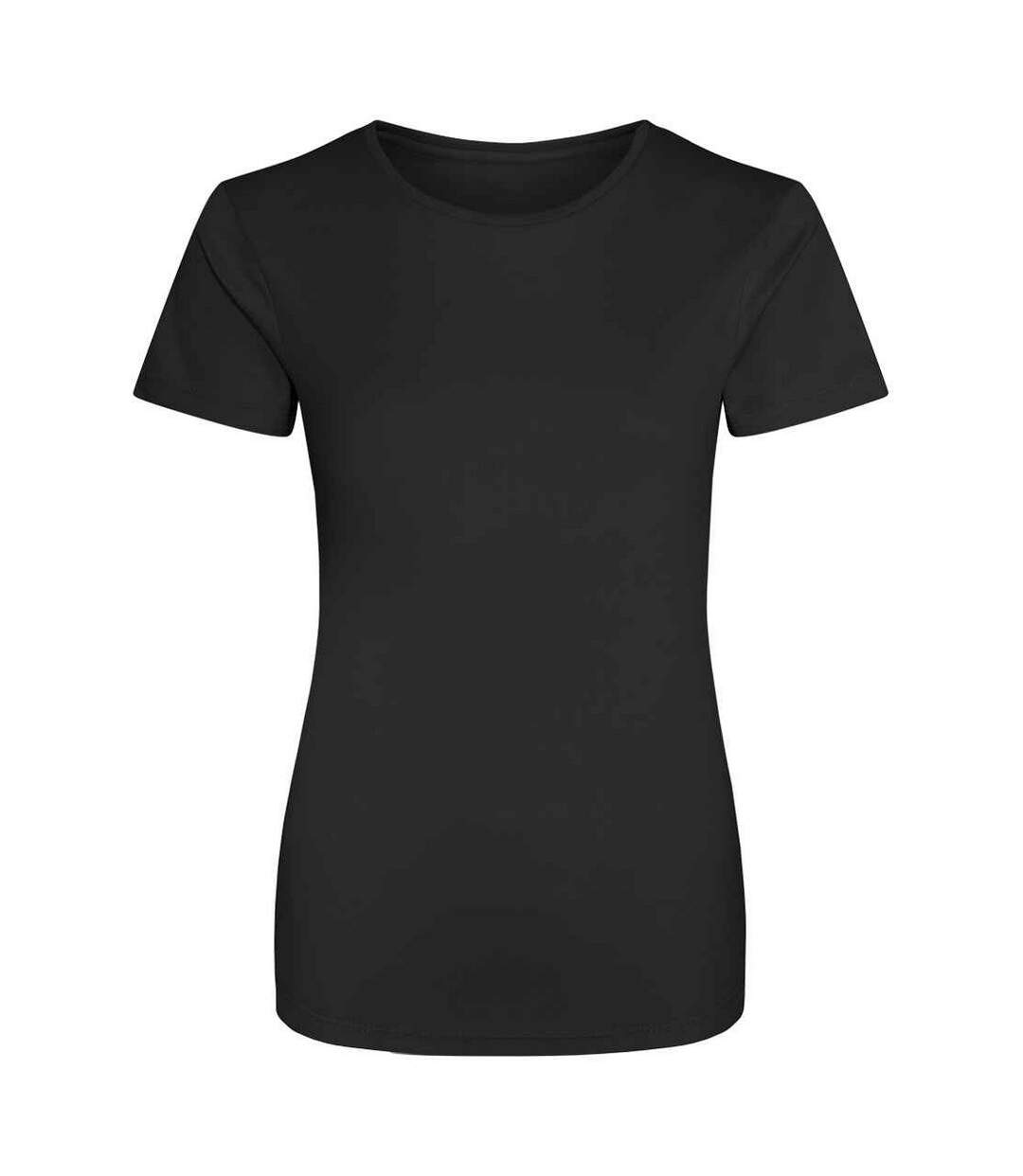 T-shirt de sport femme noir vif AWDis