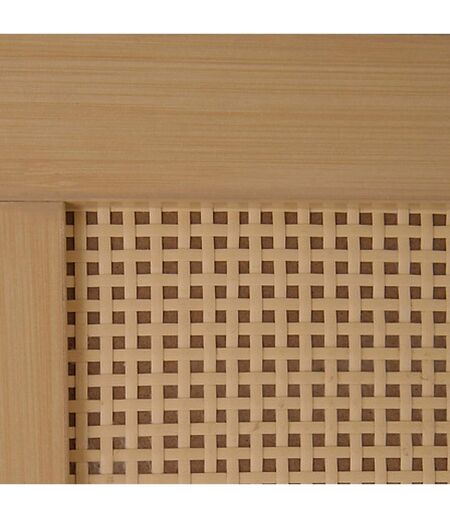 Meuble de rangement en rotin 2 tiroirs et 1 porte CANE - Marron
