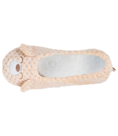 Isotoner Chaussons extra-light Ballerines femme micro éponge, semelle gomme antidérapante
