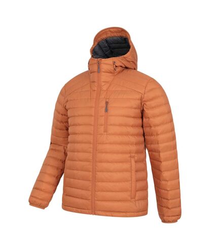 Mens henry ii extreme down filled padded jacket rust Mountain Warehouse