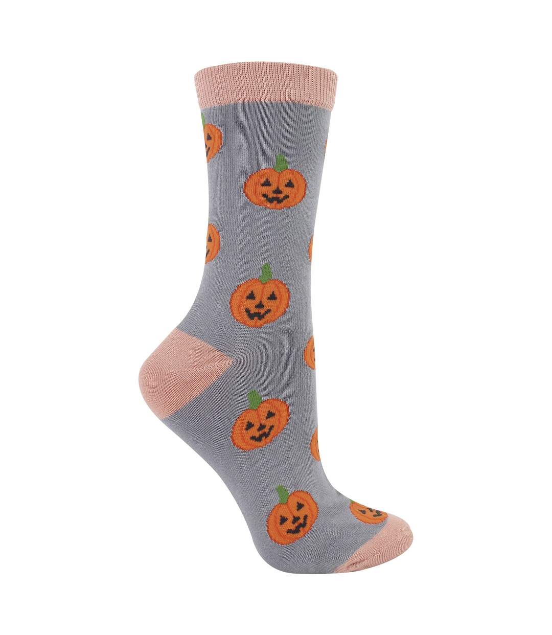 Chaussettes fantaisie en bambou pour femme Halloween-1