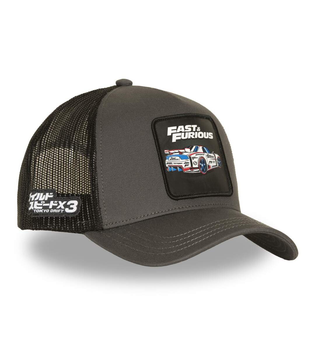Casquette trucker avec filet et patch Fast and Furious Drift Capslab-4