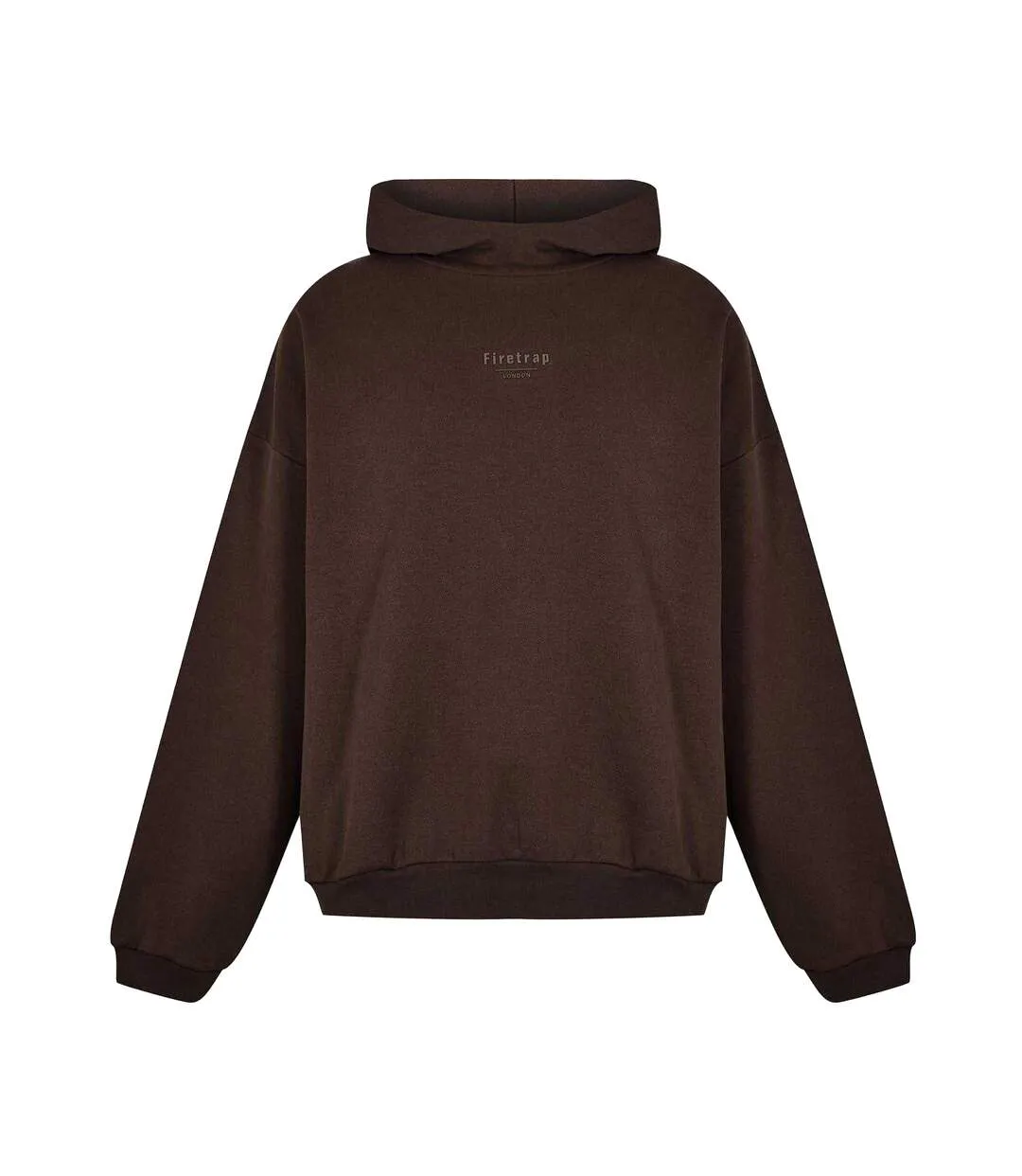 Unisex Adult Relaxed Fit Hoodie Brown Firetrap-1