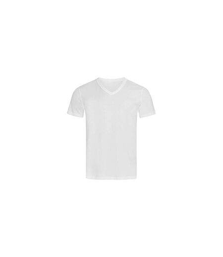 T-shirt col v ben homme blanc Stedman