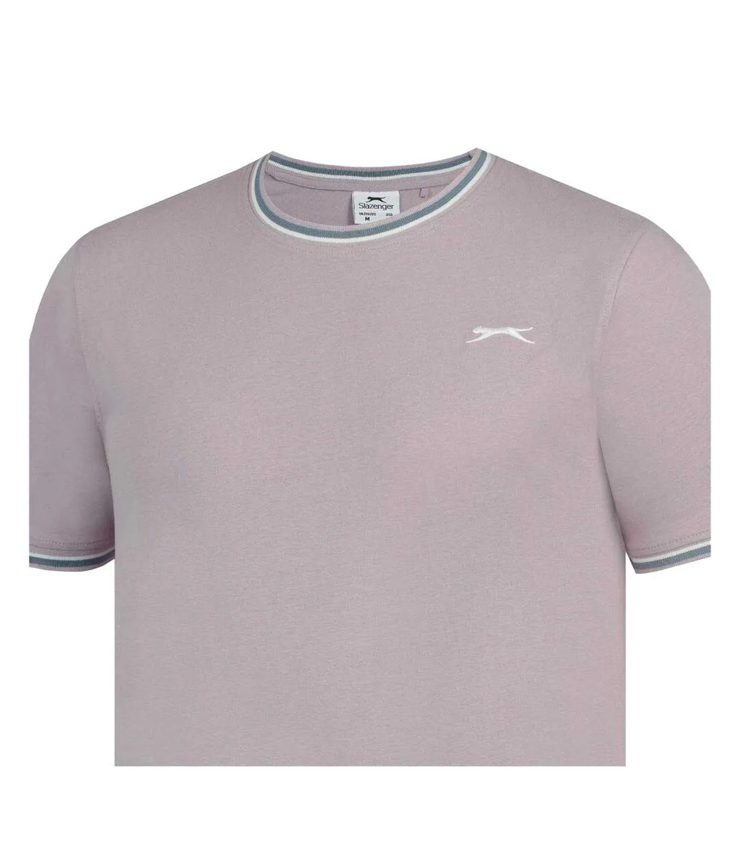 Mens Cotton T-shirt Lilac Slazenger-4