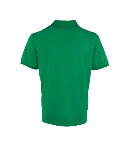 Premier Mens Coolchecker Pique Polo Shirt (Kelly Green)