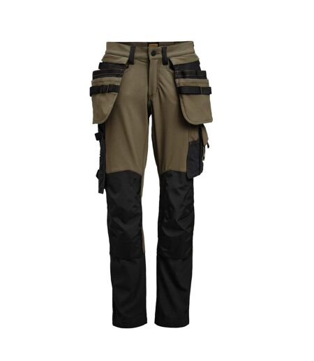 Pantalon Craftsman Homme Vert Olive Noir Jobman