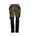Pantalon Craftsman Homme Vert Olive Noir Jobman-1