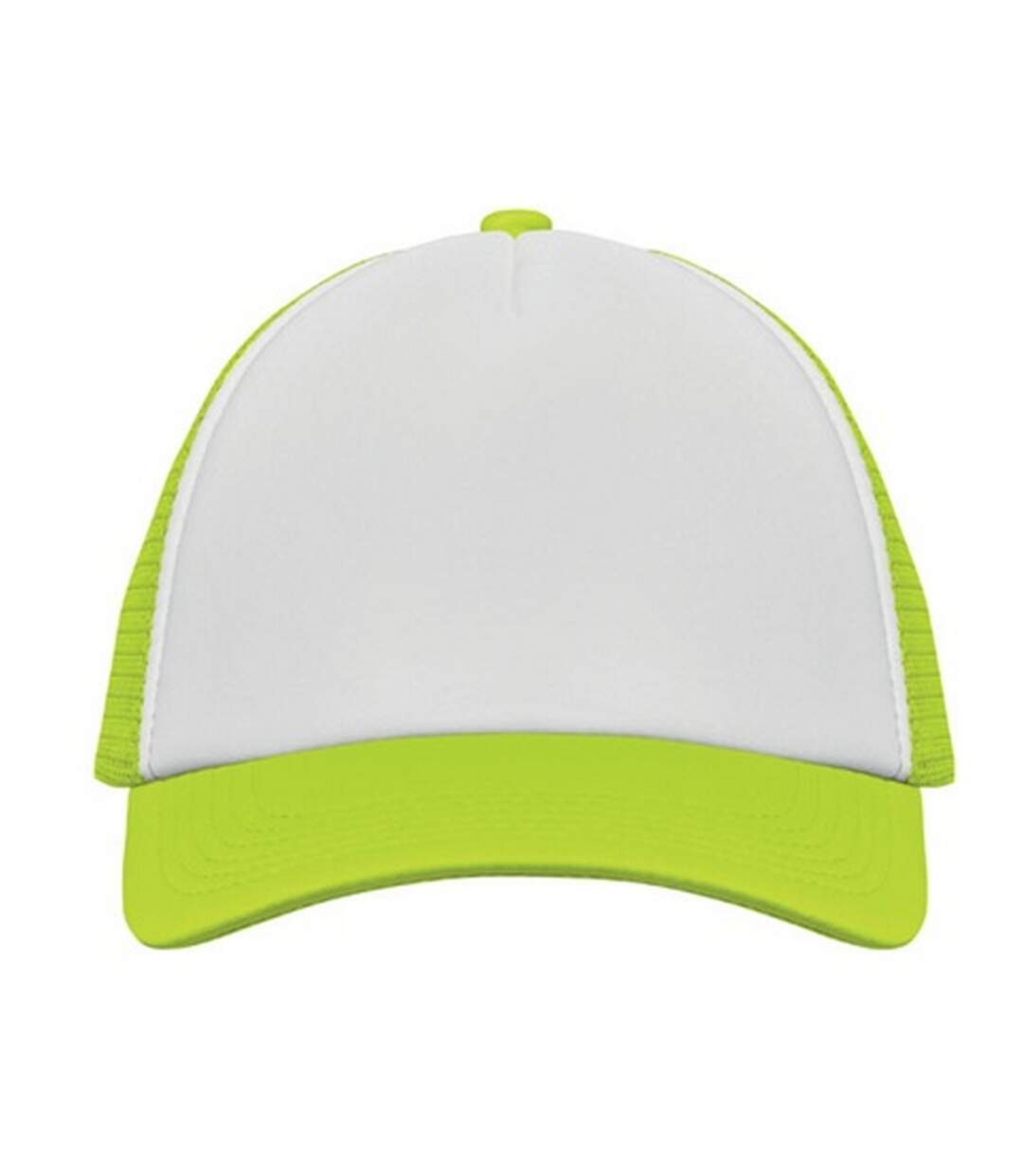 Casquette Trucker Bubble Blanc Jaune Néon MidOcean-1