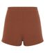 Womens/ladies Salvage Jersey Ribbed Shorts Bronze PJ Salvage-3