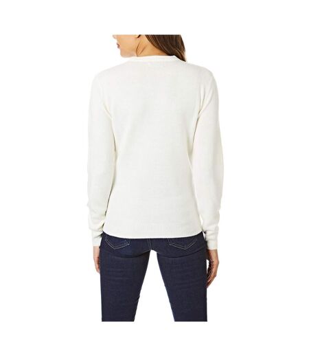 Pull femme blanc cassé Light And Shade