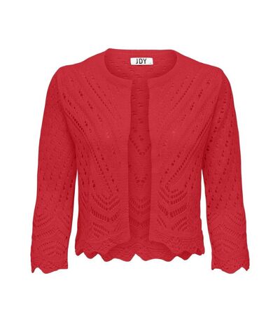 Cardigan rouge femmejdy sun 3/4 cropped - s