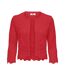 Cardigan rouge femmejdy sun 3/4 cropped - s-1