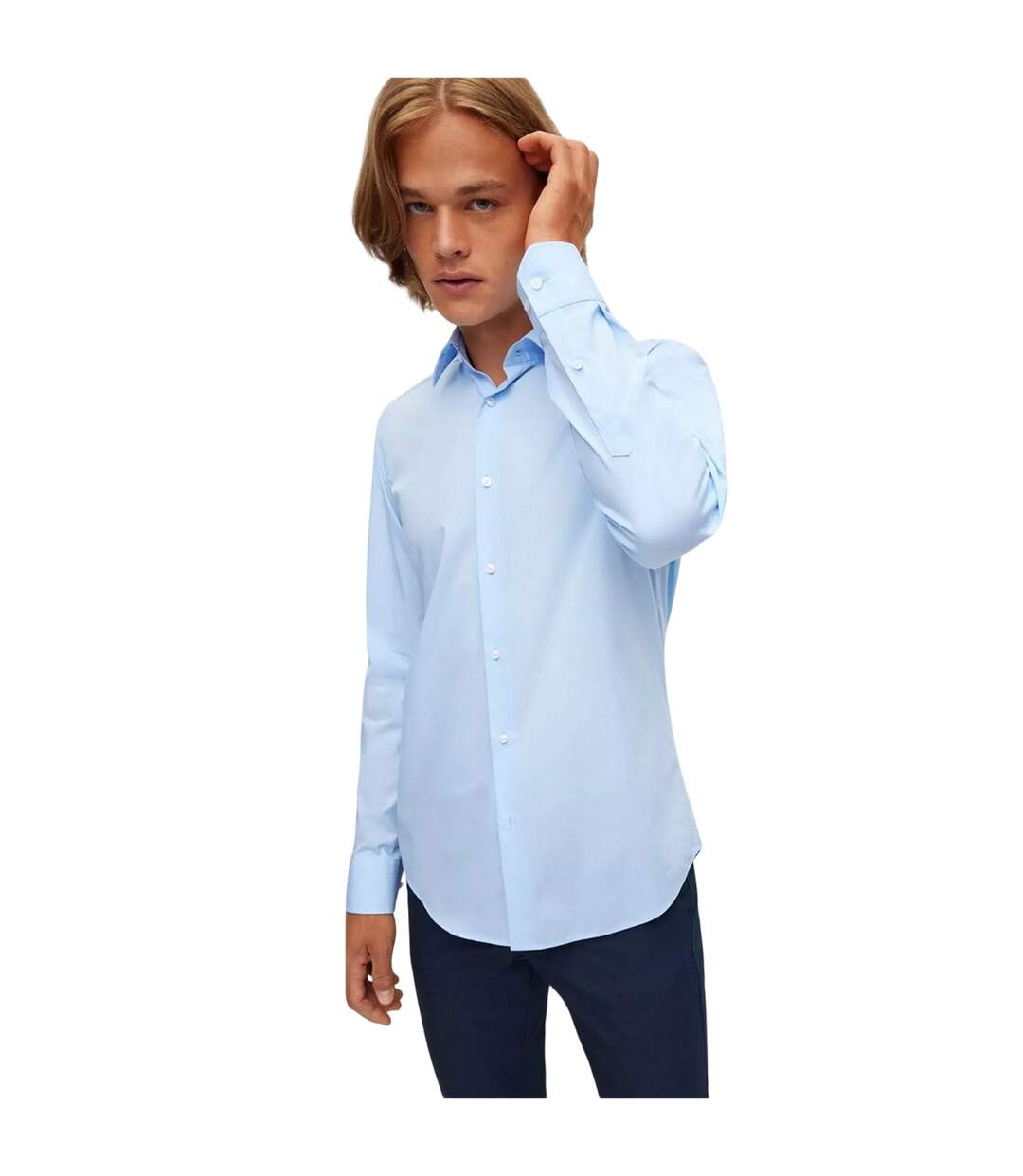 Chemise Habillée Joe Homme Bleu Boss-4