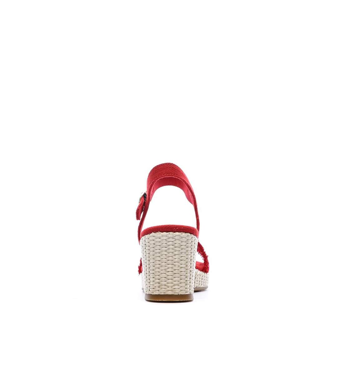 Sandales à talons rouge femme tommy hilfiger wedgeee-3