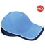 Lot de 2  casquettes de sport adulte bleu ciel/bleu marine Beechfiel