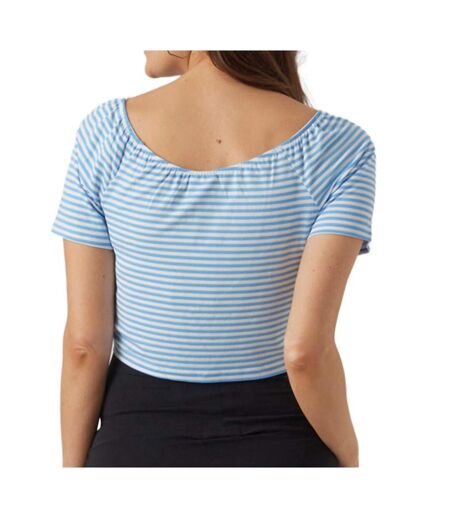 T-Shirt blanc/bleu femme mamalicious gisele