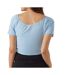 T-Shirt blanc/bleu femme mamalicious gisele-2