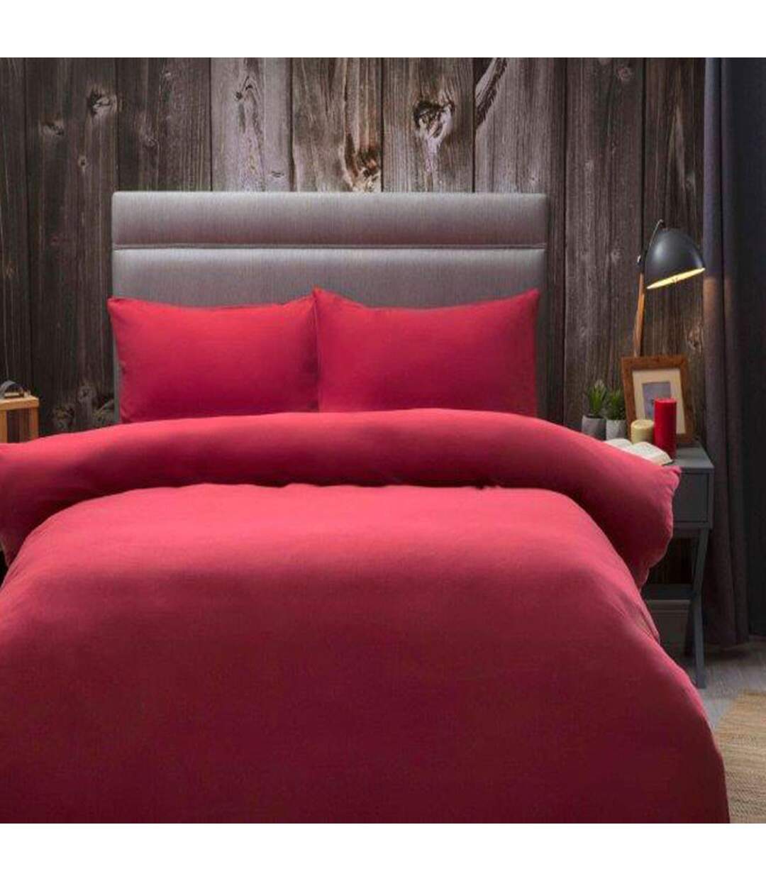 Brushed cotton duvet cover red Belledorm-2