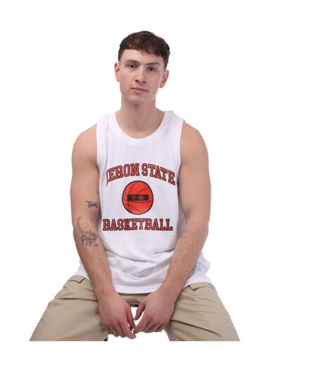 Mens 23 tank top white/red Heron Preston