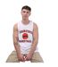 Mens 23 tank top white/red Heron Preston-4
