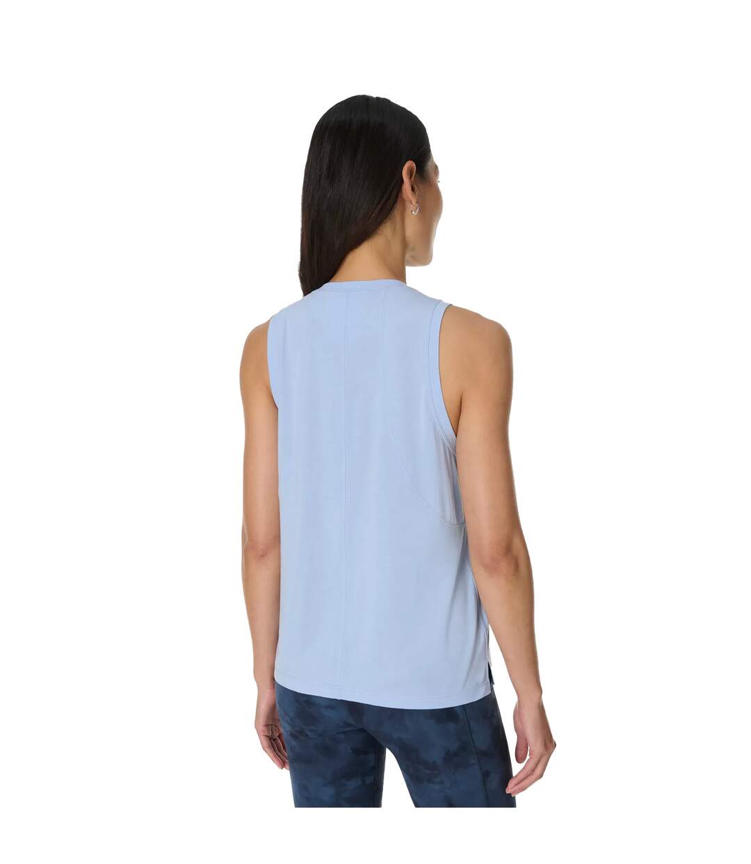 Womens/ladies Flow Studio Soft Tank Top Blue Breeze Sweaty Betty-3