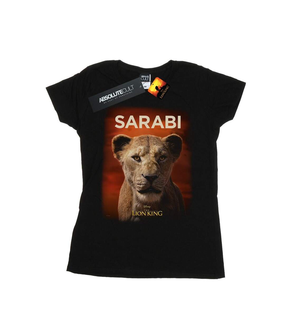 Disney Femme/Ladies The Lion King Movie Sarabi Poster Cotton T-Shirt (Noir) - UTBI25184-1