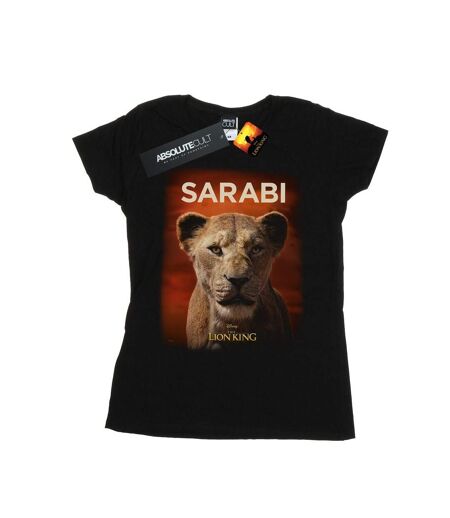Disney Femme/Ladies The Lion King Movie Sarabi Poster Cotton T-Shirt (Noir) - UTBI25184