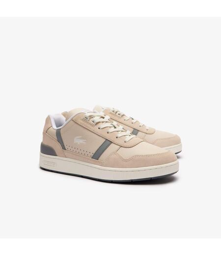 Baskets t-clip homme blanc cassé Lacoste