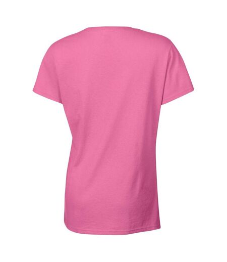 T-shirt À Manches Courtes Coupe Féminine Femme Rose Gildan