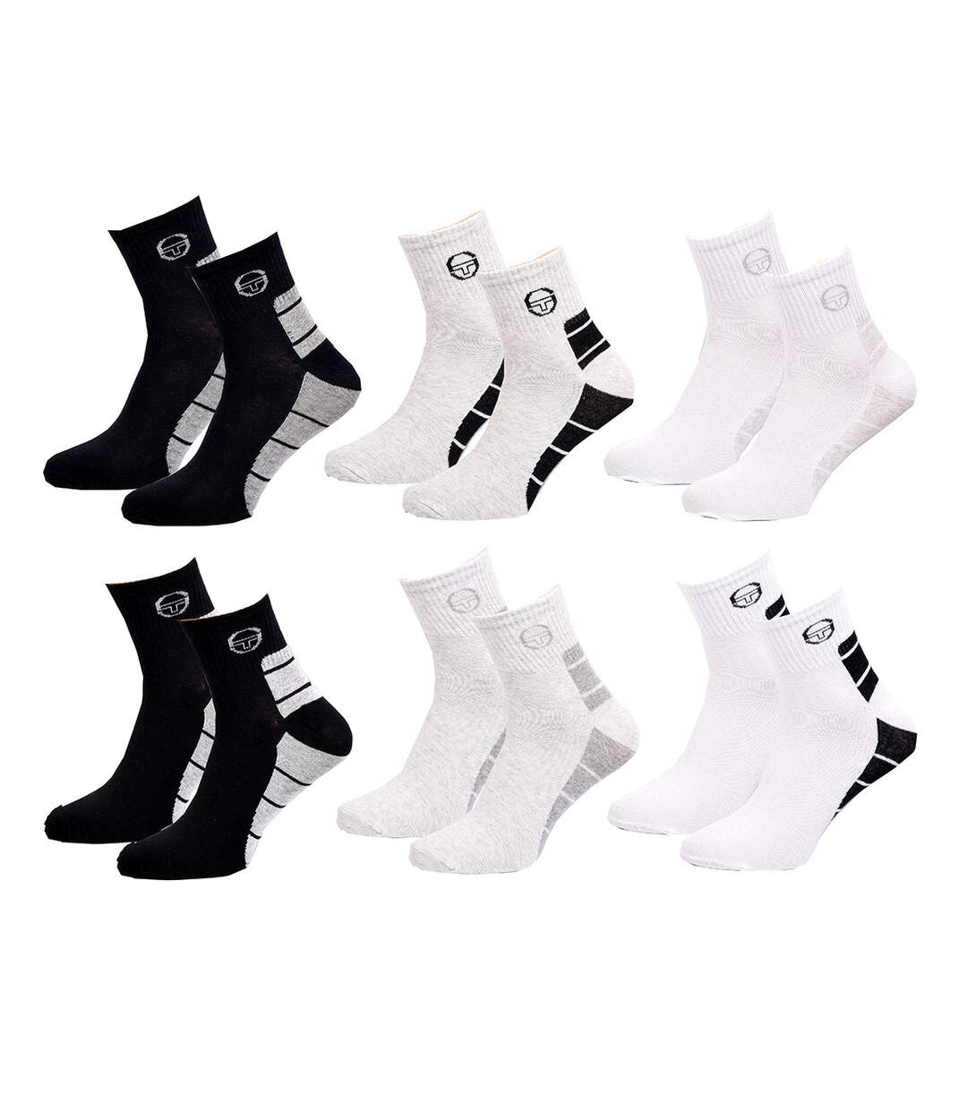 Chaussettes homme Sergio Tacchini Socquettes QUARTER Pack de 12 paires QUARTER Surprise TACCHINI-4