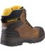 Mens Striver Xl 6 Leather Safety Boots Dark Beige Black Yellow Caterpillar-2