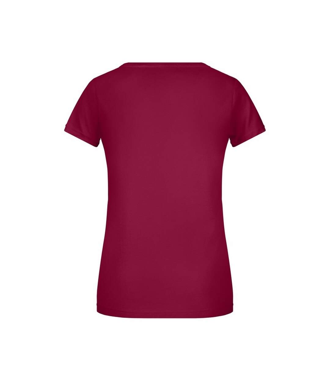 T-shirt Basic Femme Bordeaux James And Nicholson-2