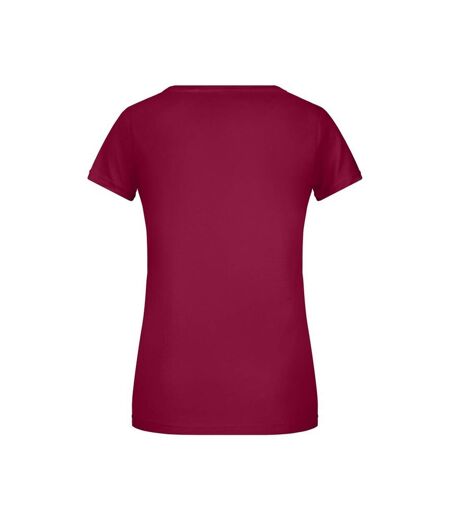 T-shirt Basic Femme Bordeaux James And Nicholson