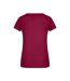 T-shirt Basic Femme Bordeaux James And Nicholson-2