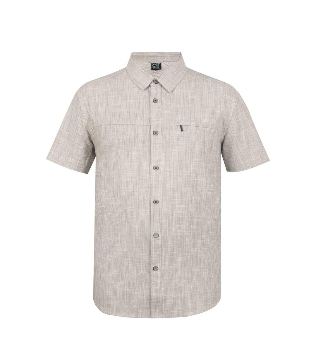 Chemise Manches Courtes Motif/style Texturé Homme Blanc Gelert-1