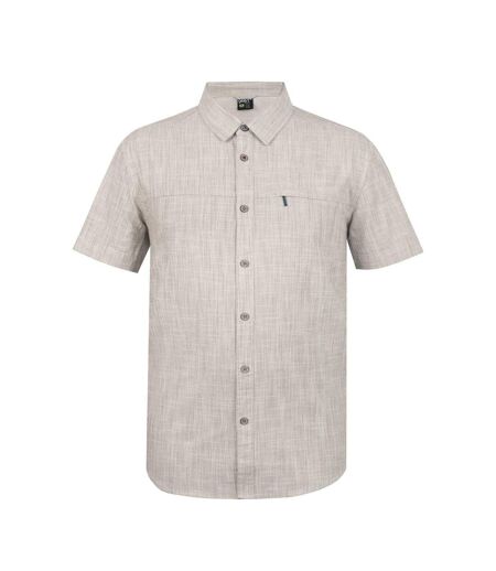 Chemise Manches Courtes Motif/style Texturé Homme Blanc Gelert