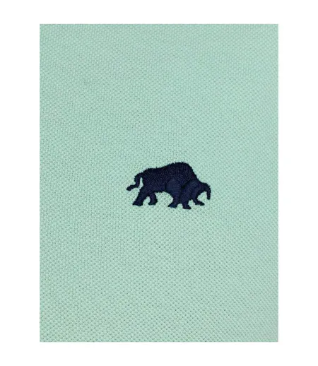 Mens Classic Organic Polo Shirt Apple Green Raging Bull