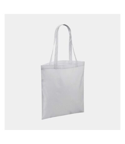 Sac de courses taille unique blanc Bagbase