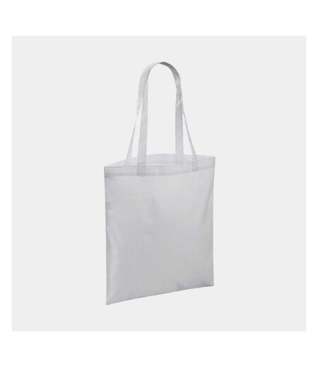 Sac de courses taille unique blanc Bagbase