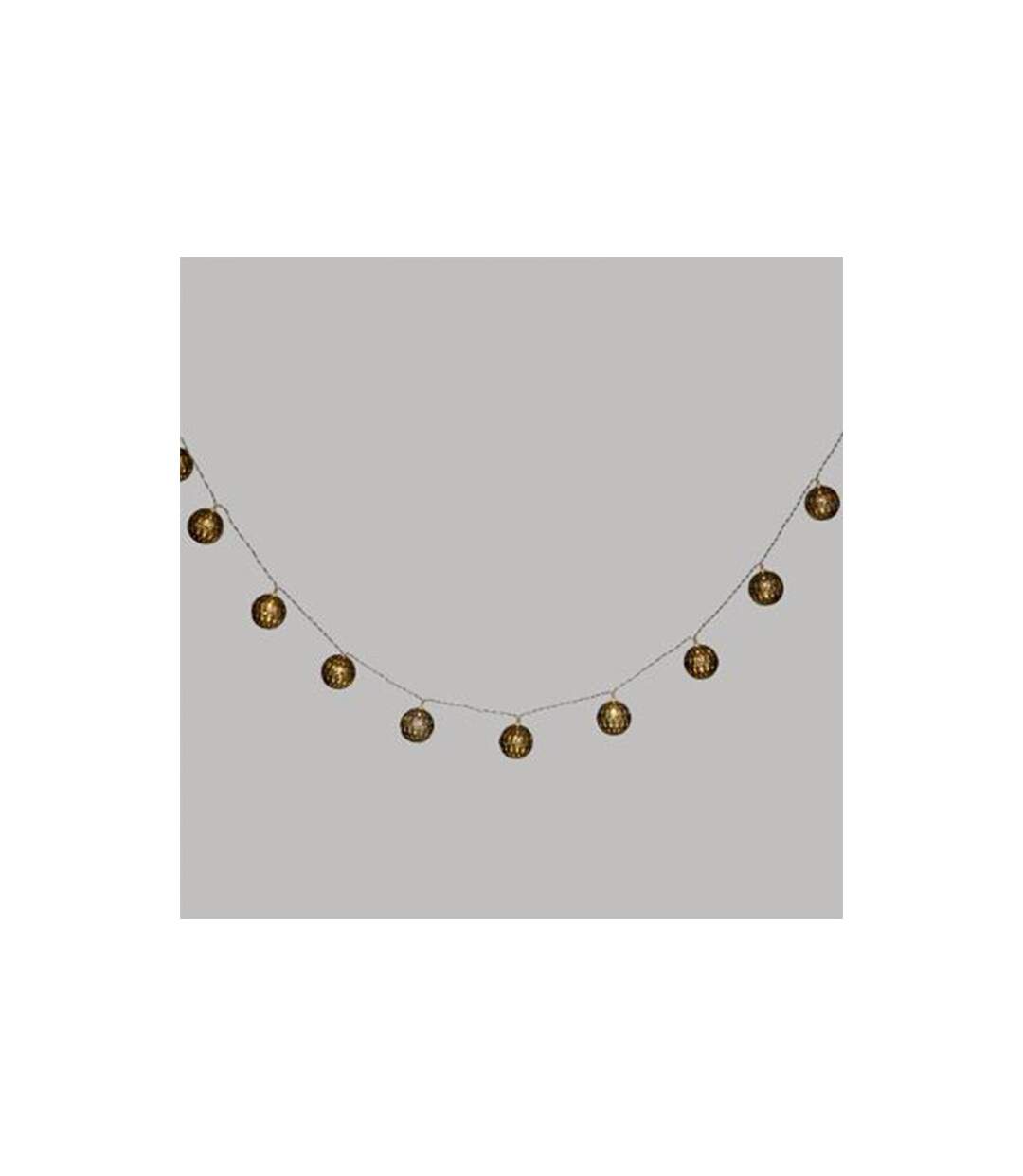 Guirlande Lumineuse Led 10 Boules 165cm Or-2