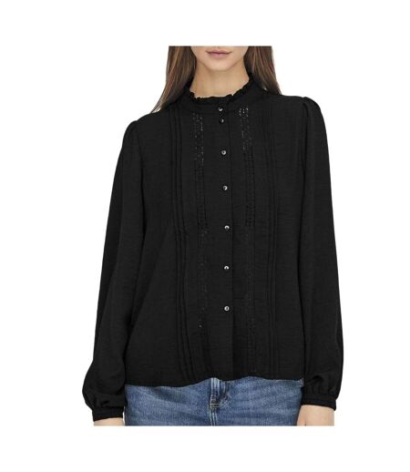 Chemise noir femme jdy lace shirt - 34