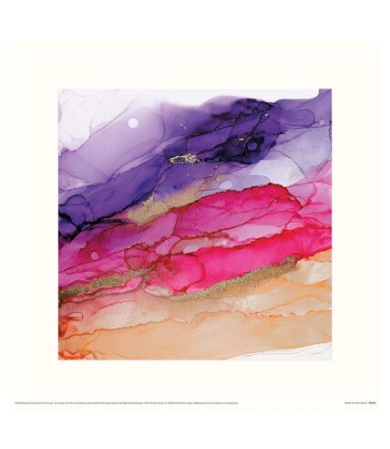 Charlotte Vale - Imprimé SHERBET (Violet / Rose / Orange) (40 cm x 40 cm) - UTPM5744